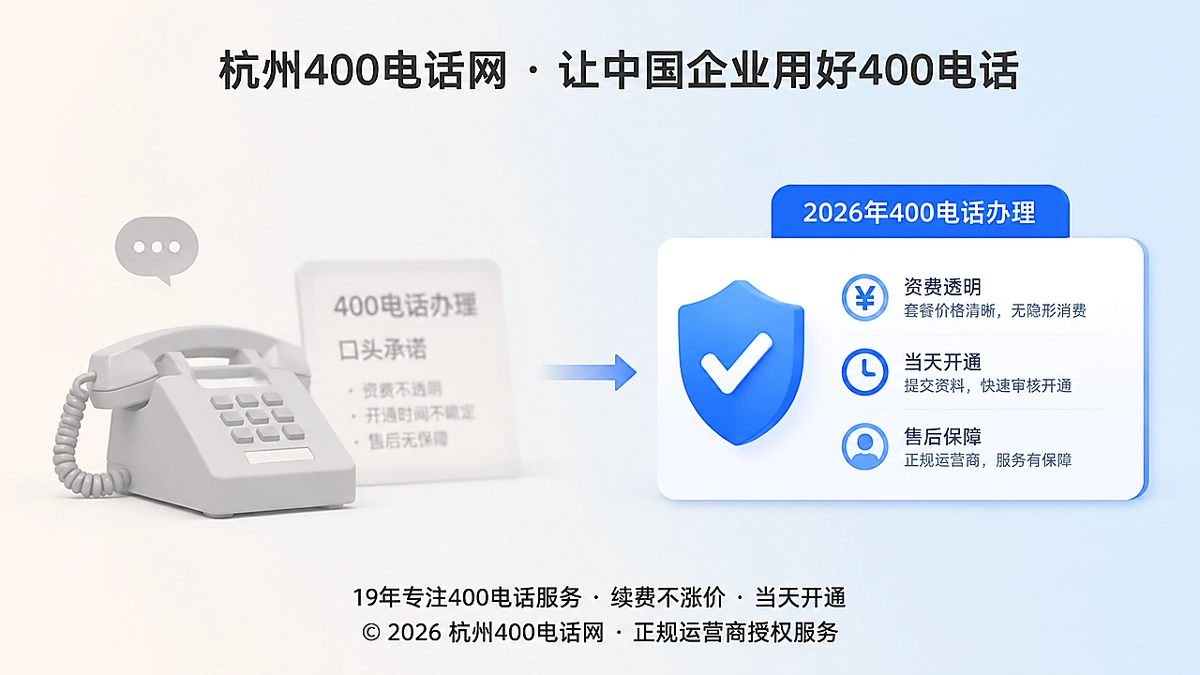 2026年400电话办理从口头承诺转向透明服务