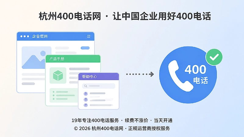 企业多页面统一展示400电话和公司信息